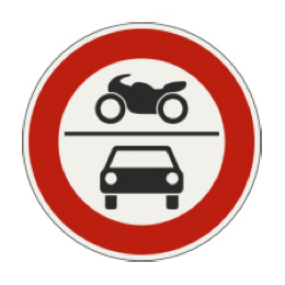 232 Zákaz vjazdu pre všetky motorové vozidlá