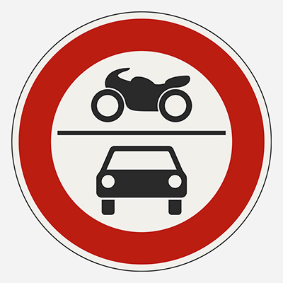 Zákaz vjazdu pre všetky motorové vozidlá