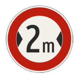 242 Maximálna šírka