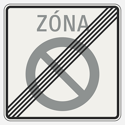 Koniec zóny zákazu státia