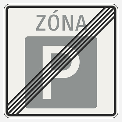 Koniec parkovacej zóny