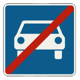 312 Koniec cesty pre motorové vozidlá