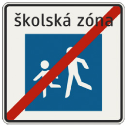 320 Koniec školskej zóny