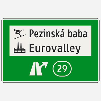 Nepriama návesť na diaľnici