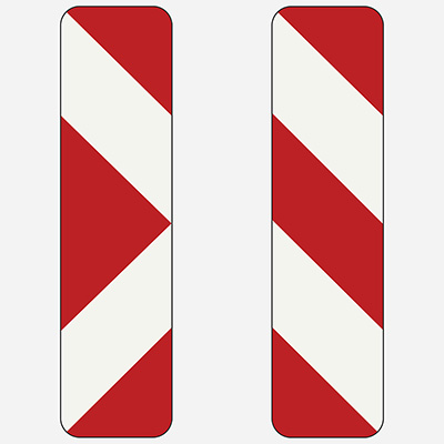 Smerovacia doska šípová, šrafovaná